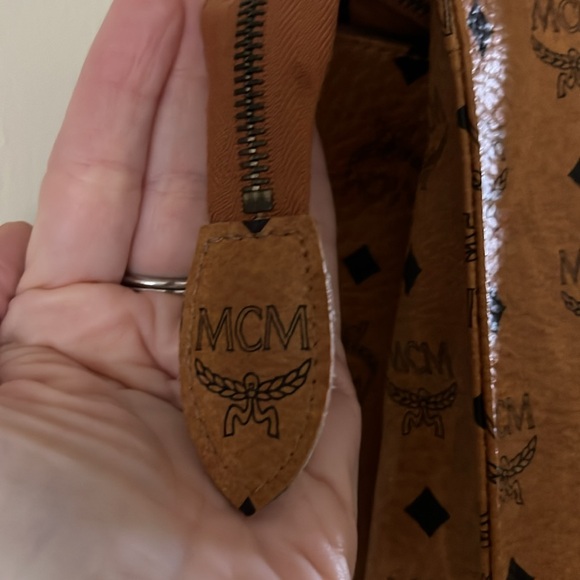 Vintage MCM Shopper Tote Cognac Visetos made in Germany - Picture 6 of 15